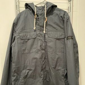 Men's Ben Sherman Navy Blue Hooded Snowboard Jacket - Size Large